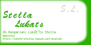 stella lukats business card